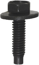 5/16"-18 x 1-1/4"Hex Head Body Bolt Sems Dogpoint With Serrated Flange Washer Black Finish Ford