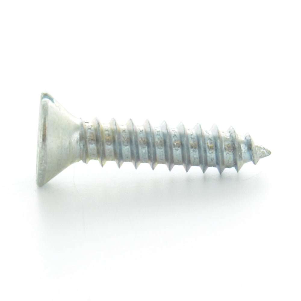 #4 x 3/8 Inch Zinc Plated Alloy Steel Flat - Countersunk Head Type-Ab Self-Tapping Sheet Metal Screw