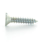 #8 x 1-1/2 Inch Zinc Plated Alloy Steel Flat - Countersunk Head Type-Ab Self-Tapping Sheet Metal Screw