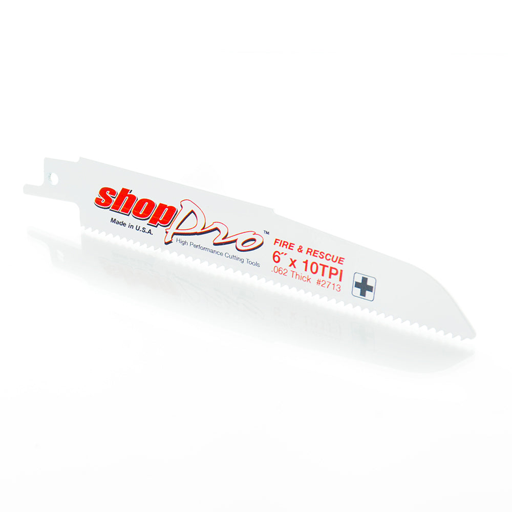 ShopPro 6 x 7/8 x .062 Fire & Rescue Reciprocating Saw Blade - 10 Tpi
