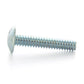 #8-32 x 1/2 Inch Coarse Zinc Plated Steel Slotted Drive Truss Head Machine Screw