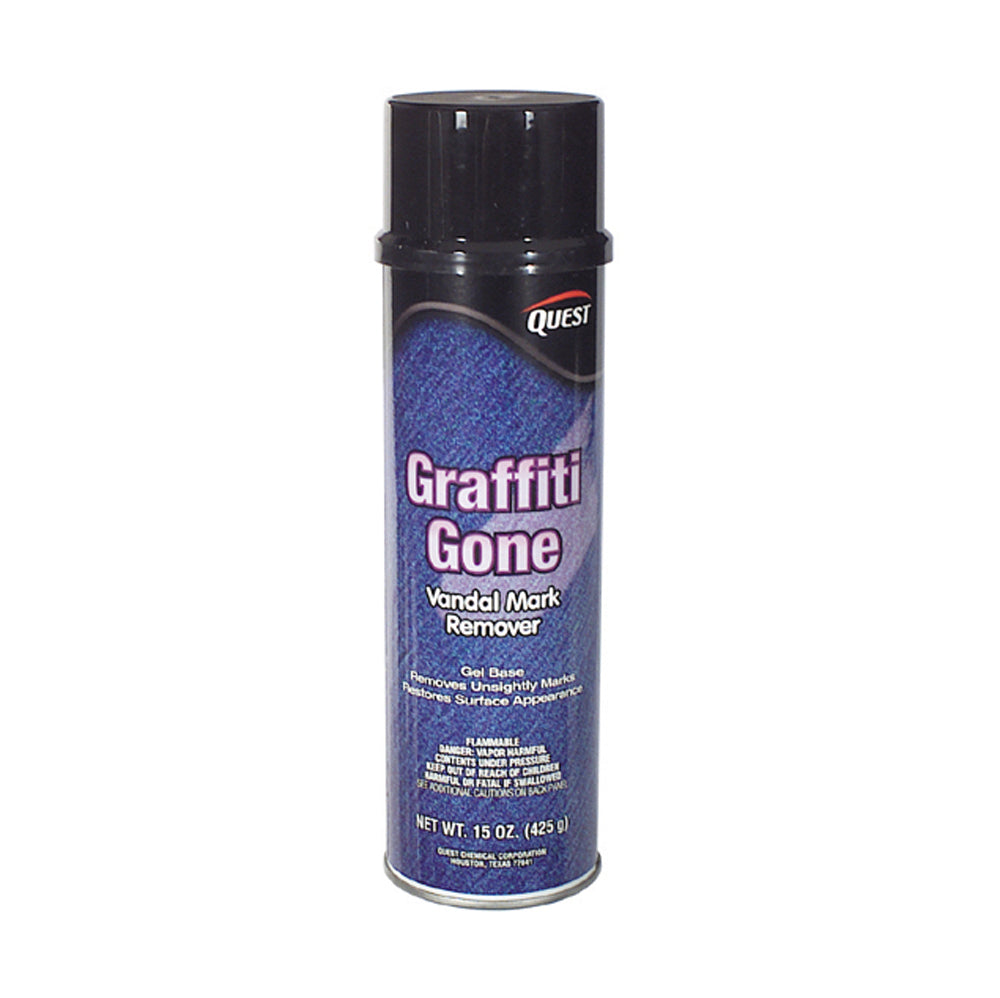 Quest Specialty Graffiti Gone Vandalism Mark Graffiti Remover - 15 Oz Net Weight - Aerosol