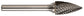 1/2 Inch Pointed Tree 1/4 Inch Shank Sg-5 Carbide Bur