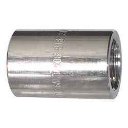 1/4" Schedule 80 Schedule Male NPT 316 Stainless Steel Pipe Coupling