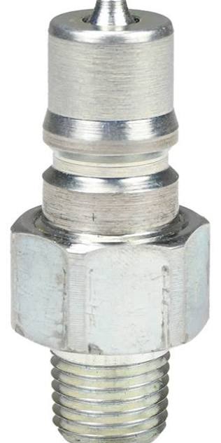 H-Series ISO-B Poppet Valve male Threaded Plug  1/4 NPT