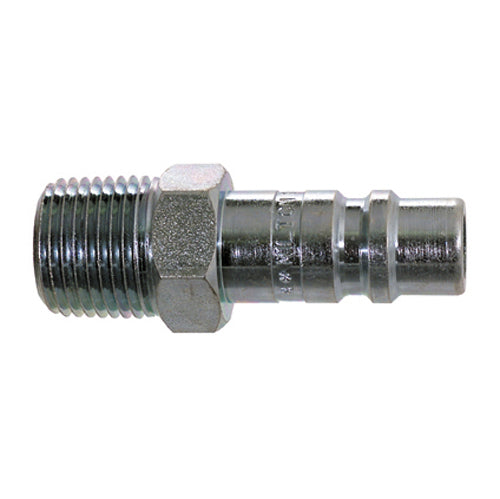 1/2 Inch Basic Size Industrial Interchange Plug Male 1/4 Inch Npt