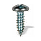 #10-16 x 1-1/2 Inch Zinc Plated Low Carbon Steel Pan Head Type-AB Self-Tapping Sheet Metal Screw