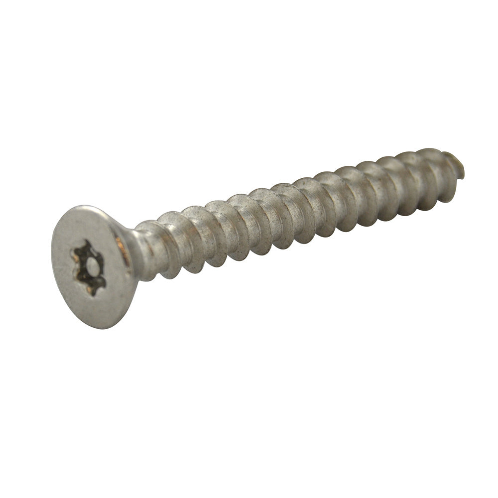 #10 x 1-1/2 Inch Stainless Steel Torx Pin Flat Head Tamper Resistant Sheet Metal Screw