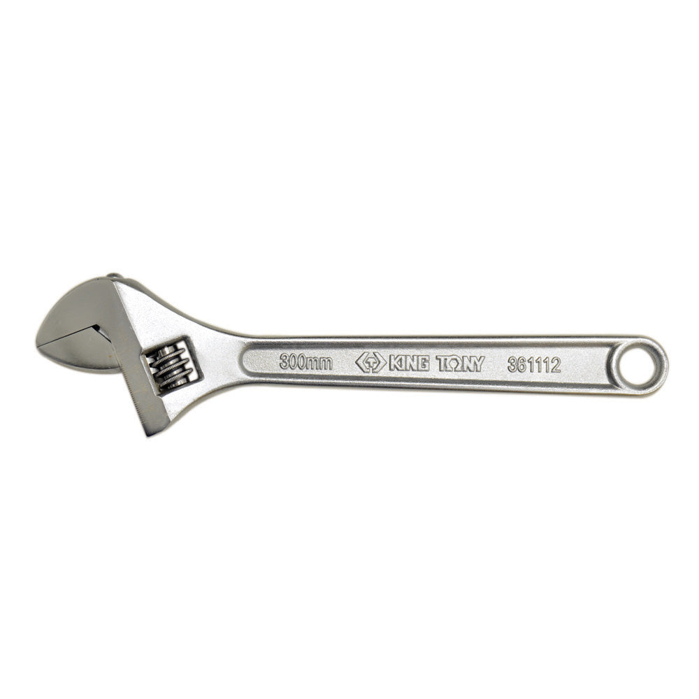 35 mm x 12 Inch Chrome Plated Chrome-Vanadium-Steel Adjustable Wrench