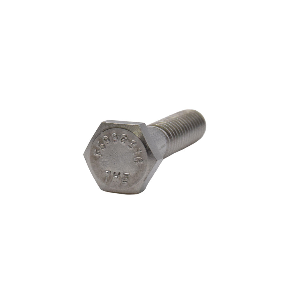 5/8-11 x 8 Inch Coarse Plain 316 Stainless Steel Hex Head Cap Screw