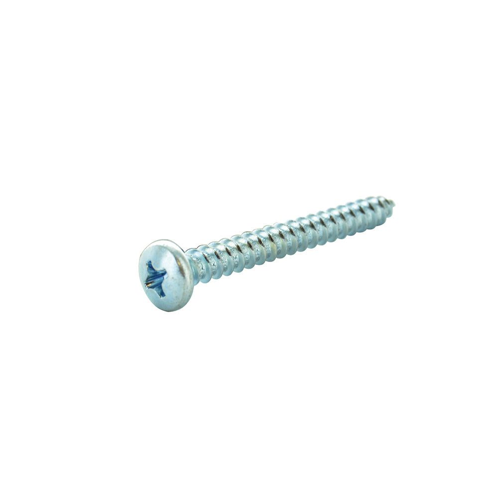 #8 x 1-3/4 Inch Zinc Plated Low Carbon Steel Pan Head Type-AB Self-Tapping Sheet Metal Screw