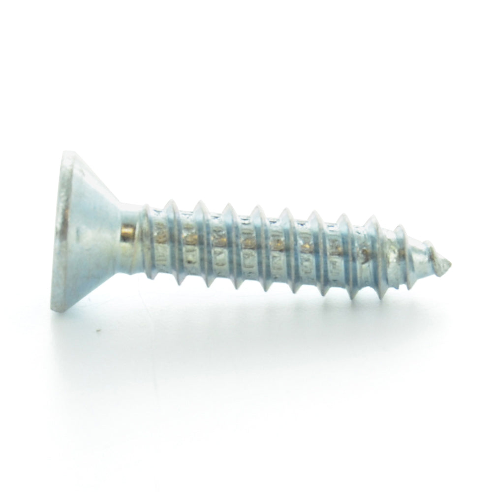 #4 x 1/2 Inch Zinc Plated Low Carbon Steel Flat - Countersunk Head Type-Ab Self-Tapping Sheet Metal Screw