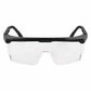 Kaku Clear Lens, Shiny Black Frame Safety Glasses