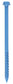 3/16 Inch X3-3/4 Inch Slotted Hex Head Concrete Screw Anchor Blue Ceramic Coated Carbon Steel.