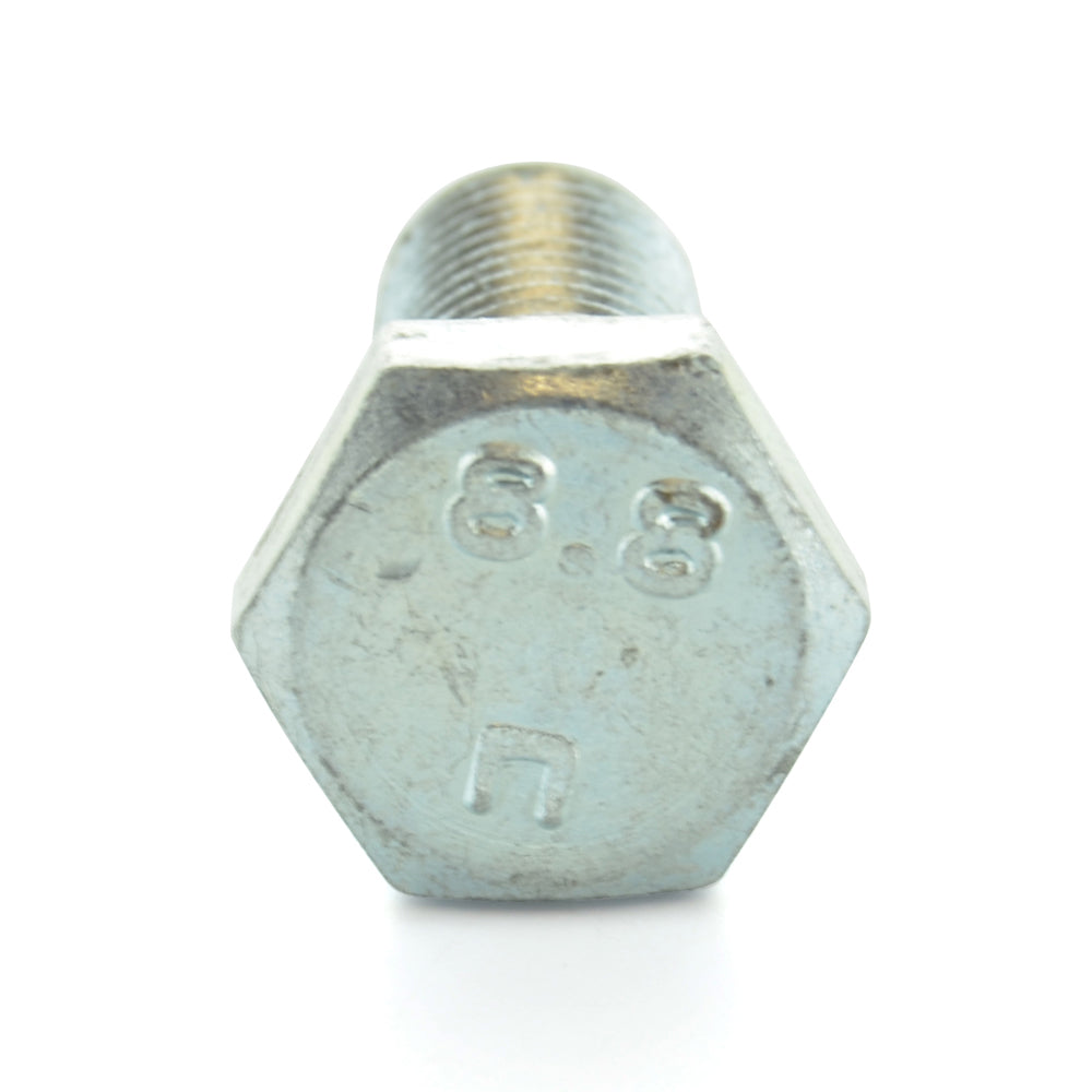 M8 x 1.25 x 35 mm Coarse Class 8.8 Zinc Plated Steel Hex Head Cap Screw Usa