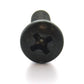 #8-32 x 3/8 Inch Coarse Black Oxide Steel #2 Phillips Drive Pan Head Machine Screw