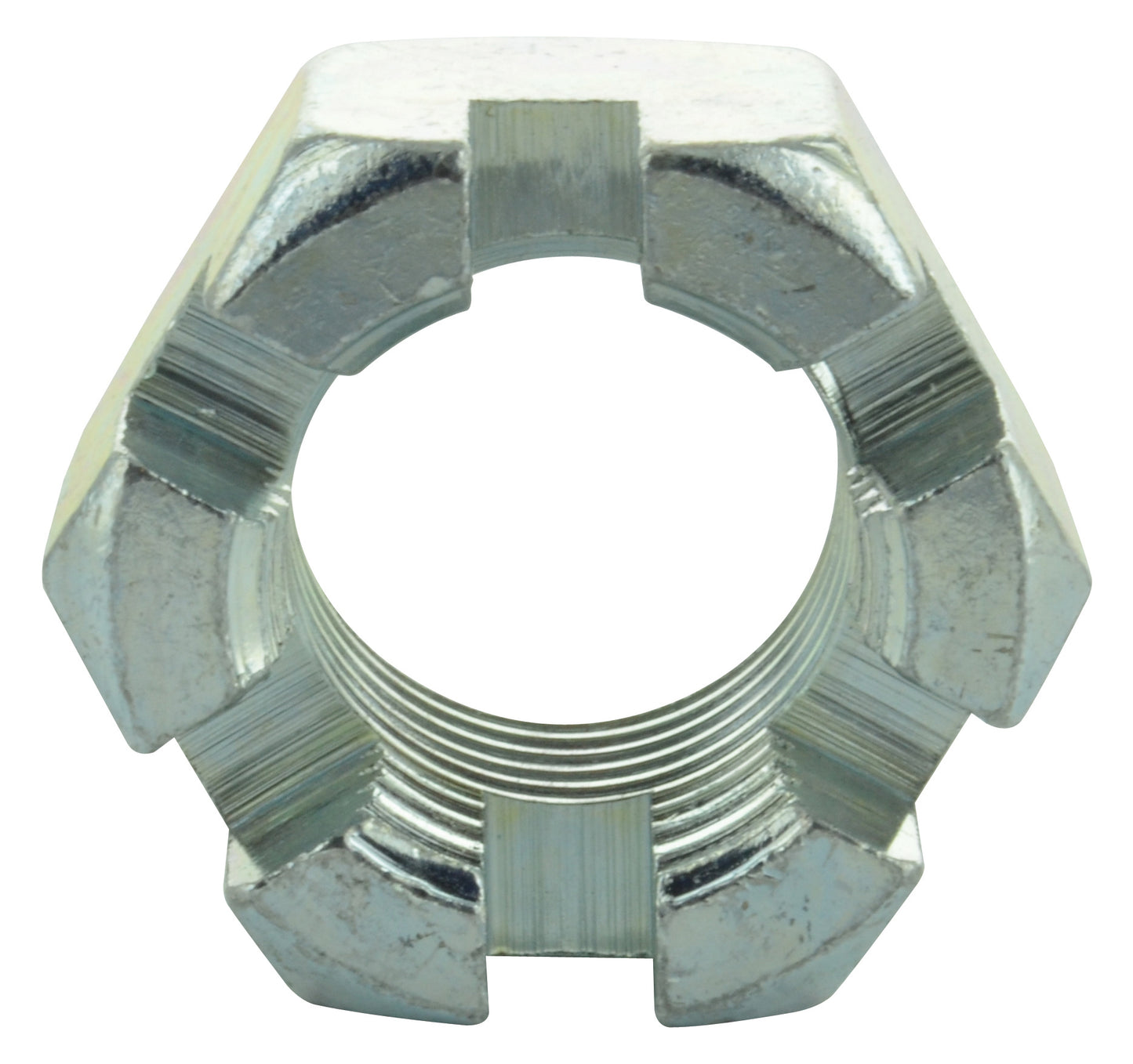 5/16-24 Fine Zinc Plated Grade 2 Slotted Finished Hex Nut