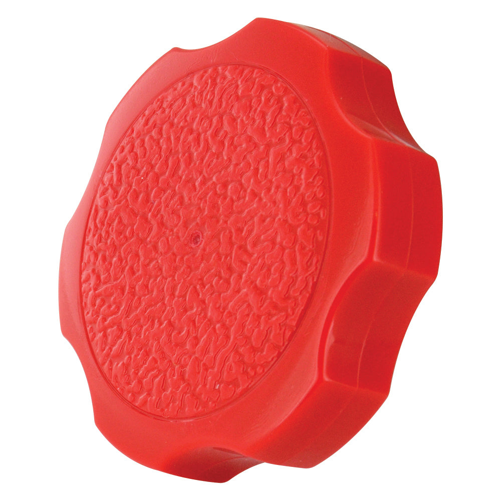 Red Rosette Thumb Screw Knob - 3/8 Inch (1-1/2 Inch Diameter)
