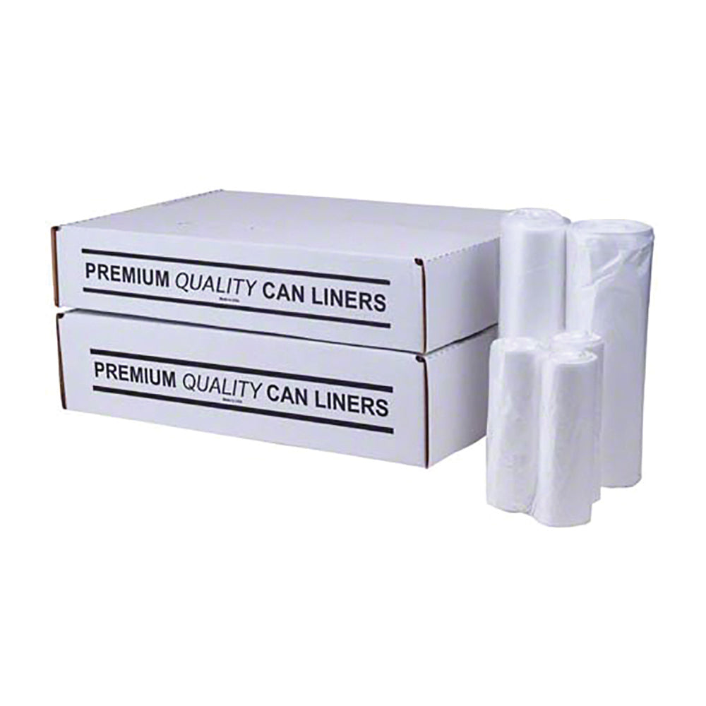 38X60 High Density Can Liner 16 Microns 55 Gallons Natural 200 Per Case