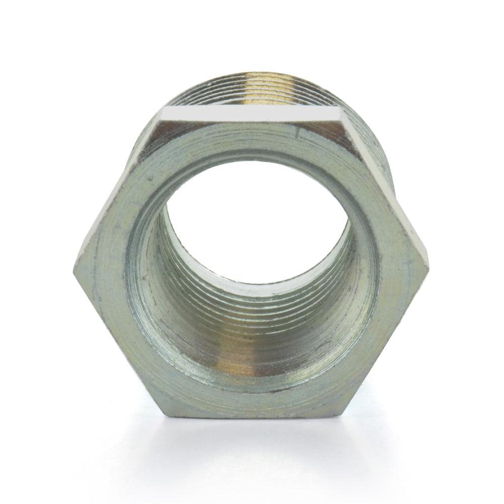 1" X 1/2" Schedule 40  Male NPT X Female NPT Galvanized Welded Malleable Iron Hex Bushing USA