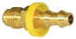 1/4 Inch x 1/4 Inch Barb Hose x Flare CA360 Brass Barb-Tite Sae 45-Degree Male Rigid Connector