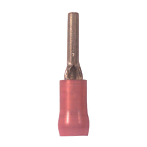 22-18 Gauge Wire Pin Terminal .37 x .08 Nylon Insulated Red