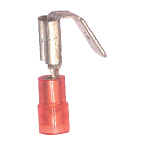 22-18 Gauge Piggyback Terminal 1/4" Tab Nylon Insulated Red