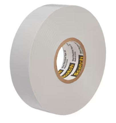 3/4 Inch x 66 ft Scotch 35 Vinyl Electrical Color Coding Tape Gray