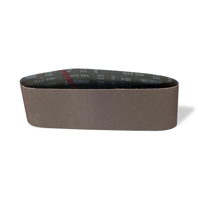Aluminum Oxide Coated Abrasive Cloth Belt - 4 Inch x 24 Inch 120 Grit