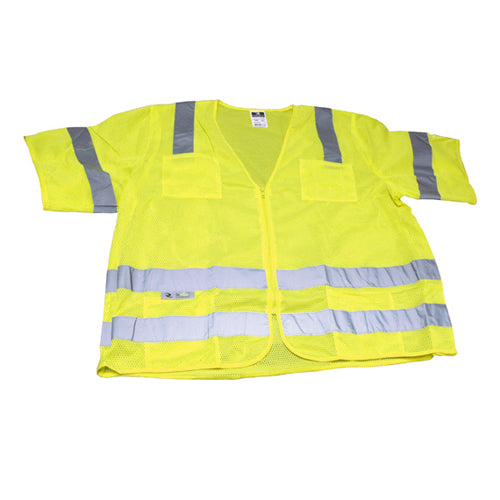 Standard Class 3 Safety Vest Hi-Viz Green Xxx-Large
