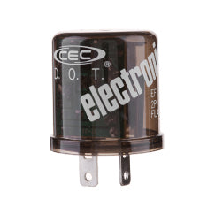 12 Volt 2 Pin Electronic Signal Flasher Extended Life Super-Duty.
