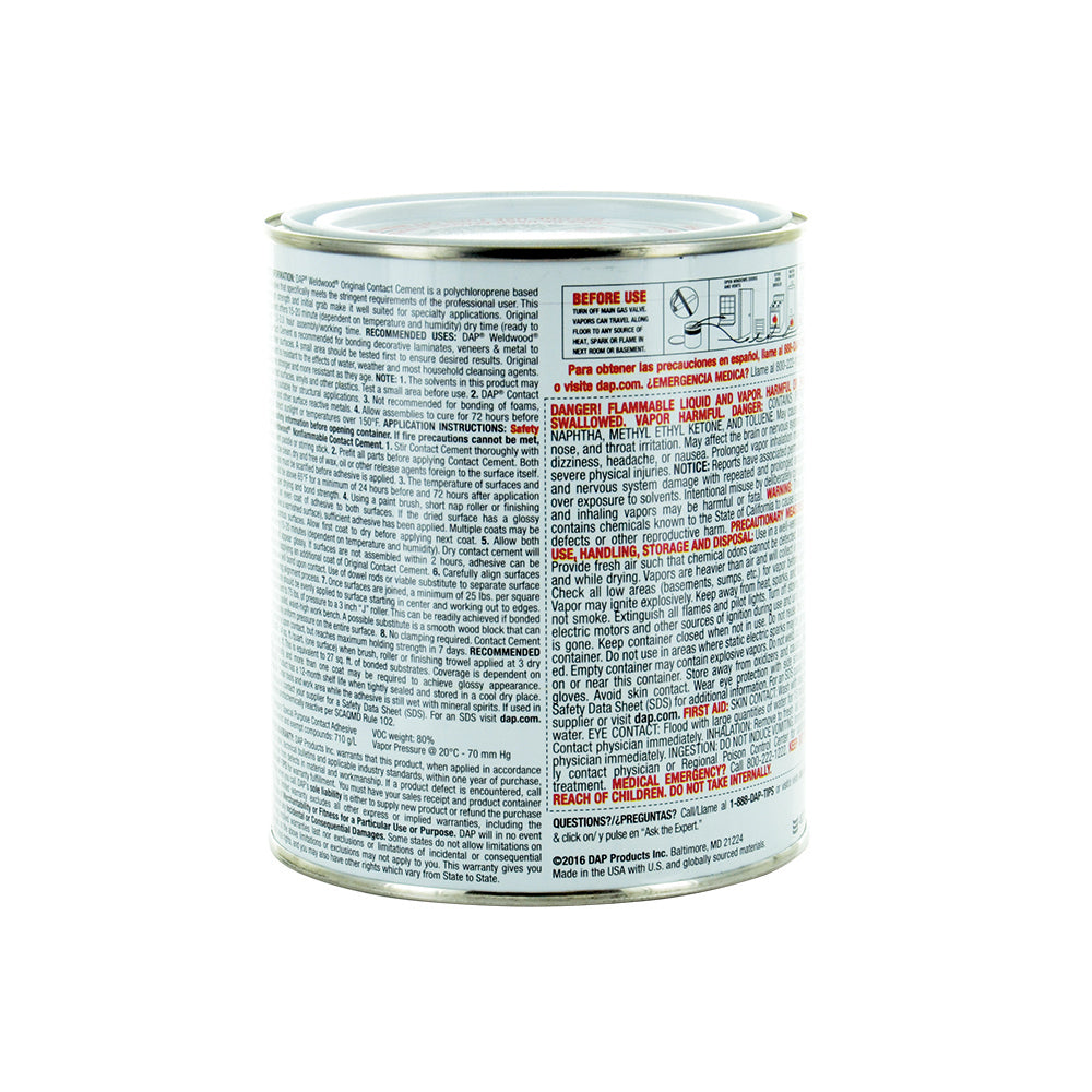 Contact Cement Quart Hi-Strength Weldwood