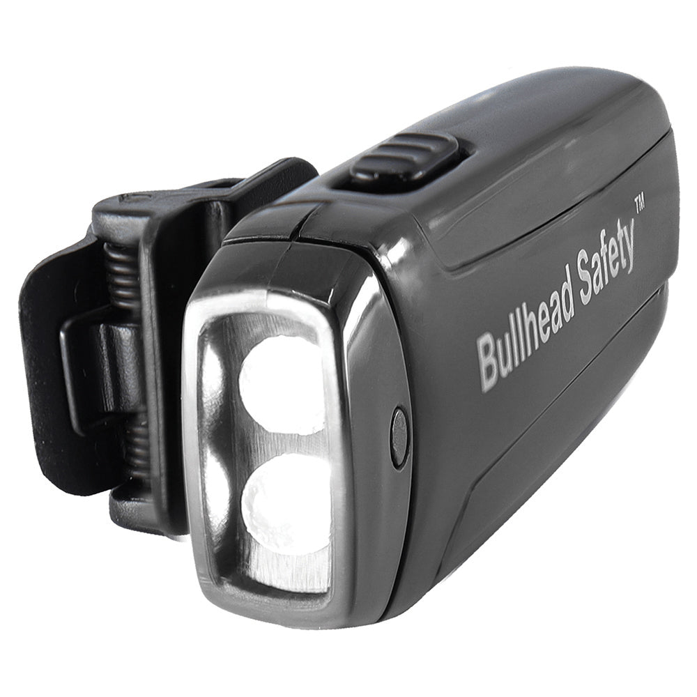 Bullhead Safety Clip on LED Light - Black