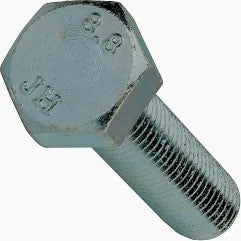 M6 x 1 x 120 mm Coarse Class 8.8 Zinc Plated Steel Hex Head Cap Screw