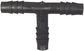 5/16 Inch x 5/16 Inch x 5/16 Inch Black Nylon Vacuum and Washer Hose Barbed Tee Connector