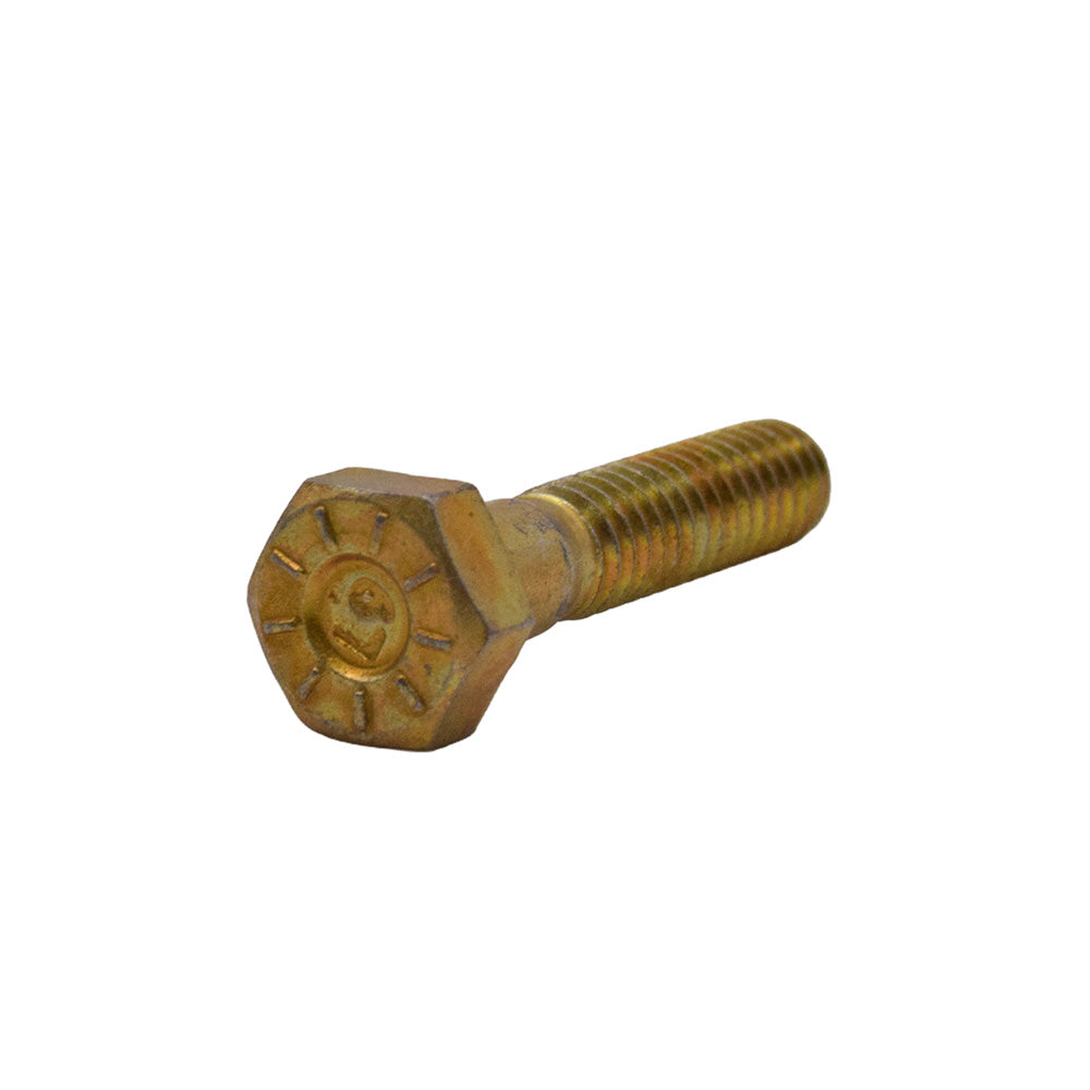 1/4-20 x 1-3/4 Inch Coarse Yellow Zinc L9 Steel Hex Head Cap Screw Usa