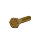 1/4-20 x 1-1/4 Inch Coarse Yellow Zinc L9 Steel Hex Head Cap Screw Usa