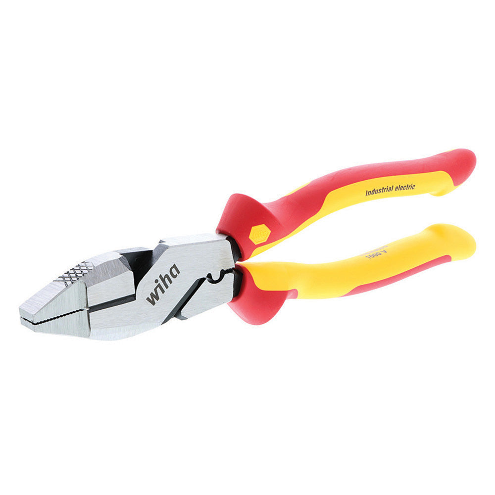 Insulated Industrial NE Style Lineman’s Pliers with Crimpers 9.5"