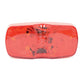 4 Inch x 2 Inch 12 Diode Clearance/Side Marker Light Red with 2 .180 bullets
