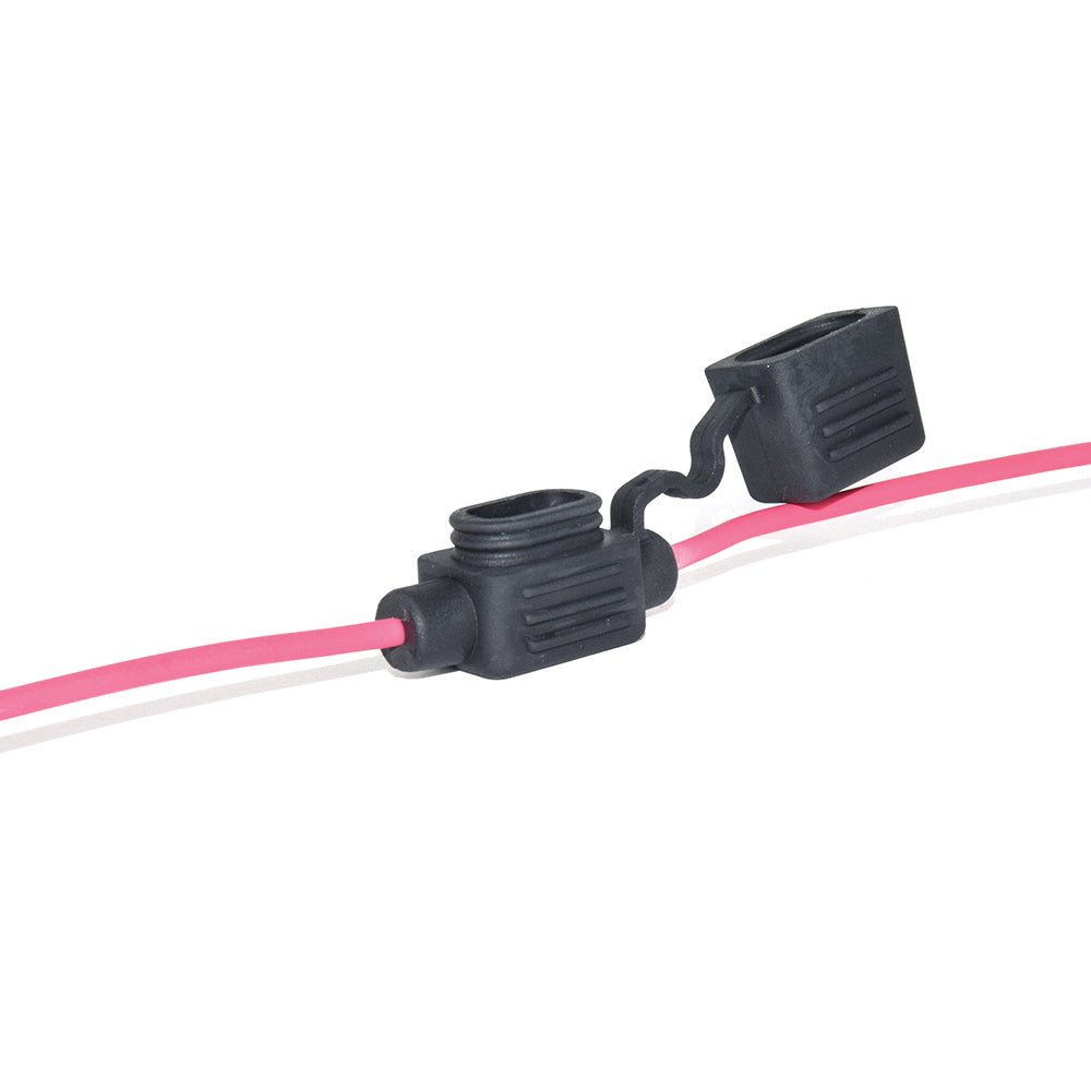 32 Volt Micro Fuse Holder with Cover with Two 4 Inch Lead Wires #16