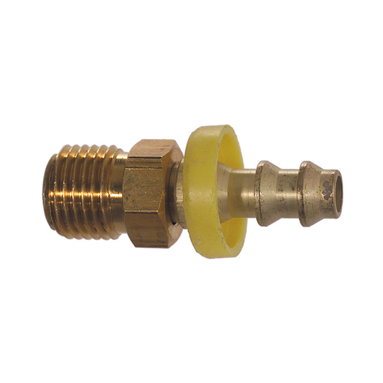 1/2 Inch x 1/2 Inch Barb Hose x Tube CA360 Brass Barb-Tite Male Inverted Swivel