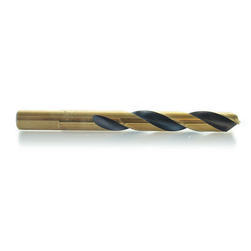 1/16 Inch x 1-7/8 Inch 135 Degree Split Point Gold High Molybdenum Tool Steel Mechanics Length Drill - Shop Pro