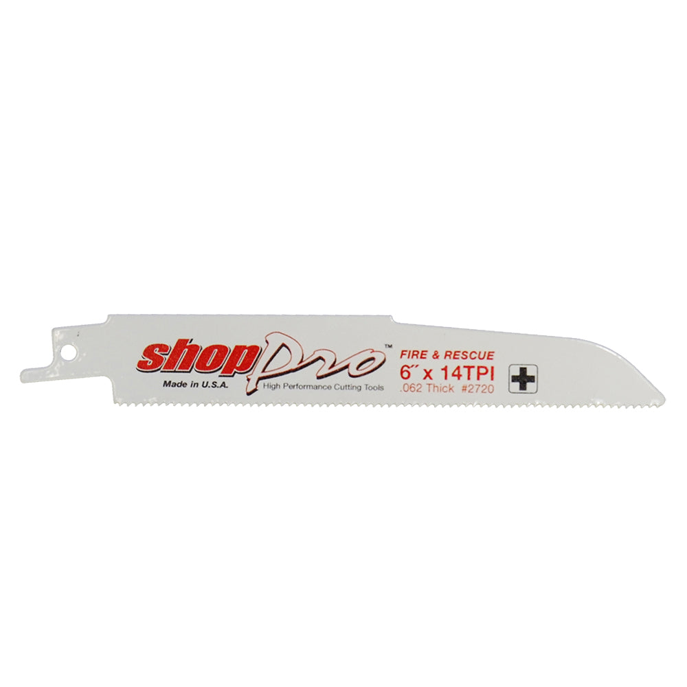 ShopPro 6 x 7/8 x .062 Fire & Rescue Reciprocating Saw Blade - 14 Tpi