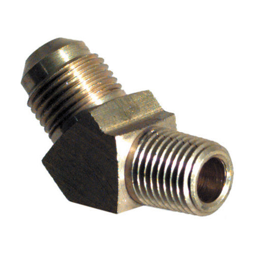 3/8 Inch x 5/8 Inch Brass SAE 45 Degree Flare Tube Male 45 Degree Elbow