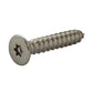#8 x 1 Inch Stainless Steel Torx Pin Flat Head Tamper Resistant Sheet Metal Screw