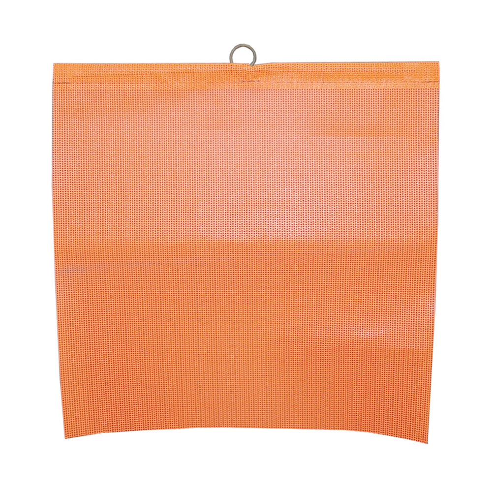 18 Inch Orange Nylon Mesh Warning Flag With Rod
