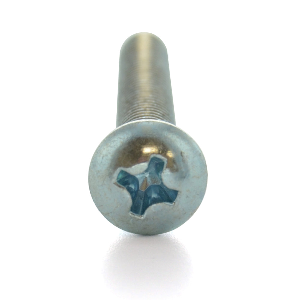 1/4-20 x 1/2 Inch Coarse Zinc Plated Steel #3 Phillips Drive Round Head Machine Screw