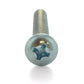 #10-24 x 4 Inch Coarse Zinc Plated Steel #2 Phillips Drive Round Head Machine Screw