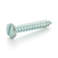 #10 x 2-1/2 Inch Zinc Plated Steel Pan Head Type-Ab Self-Tapping Sheet Metal Screw
