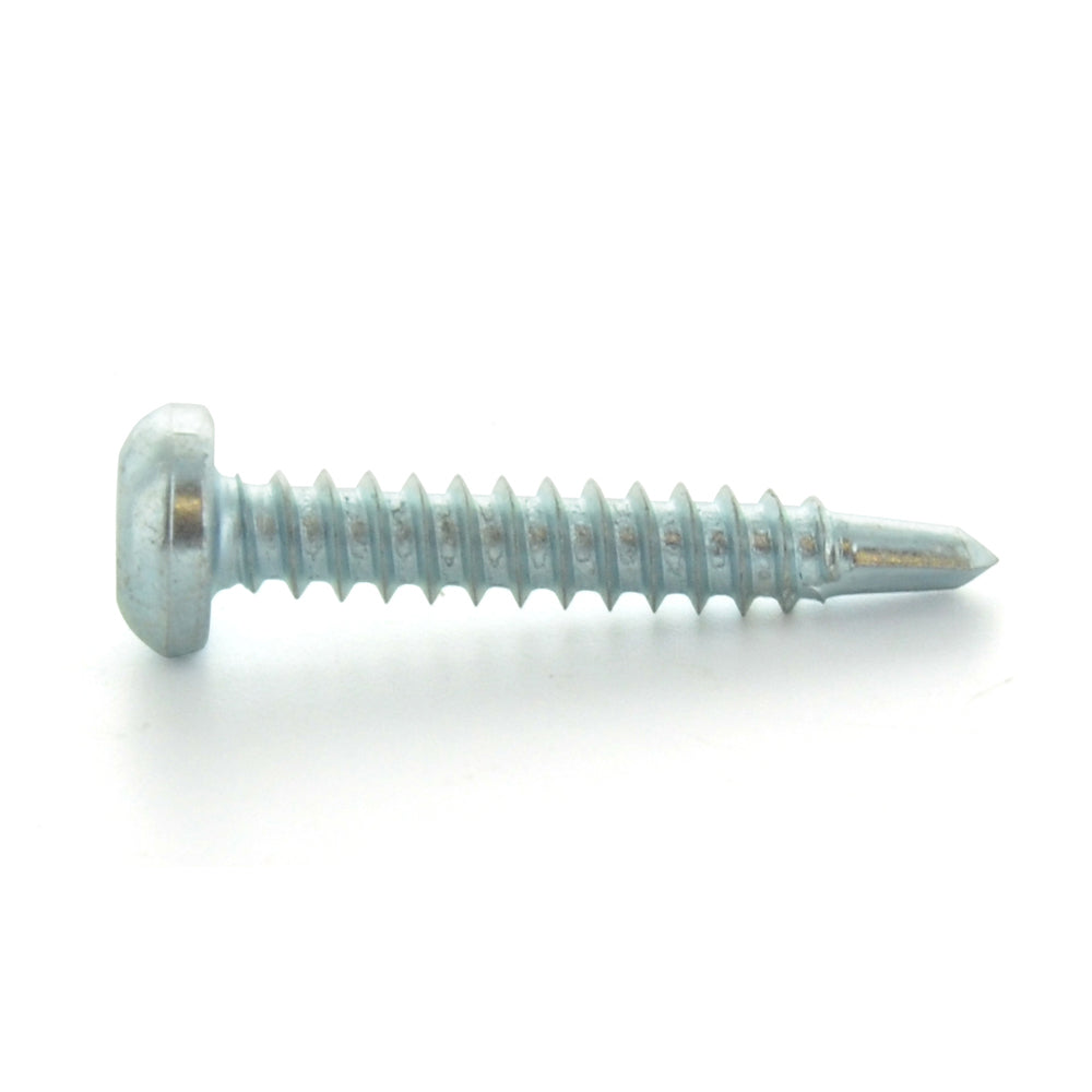#8-18 x 3/4 Inch Zinc Plated Steel #2 Point Pan Head Self-Drilling Tek Screw